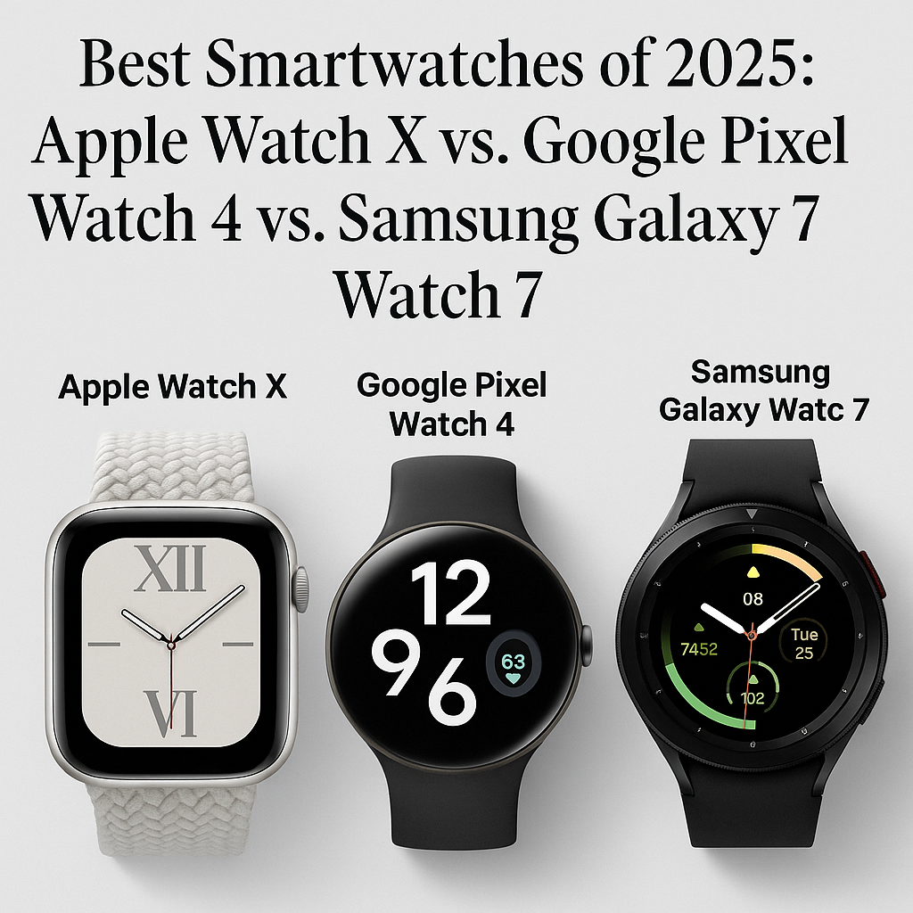 Best Smartwatches of 2025: Apple Watch X vs. Google Pixel Watch 4 vs. Samsung Galaxy Watch 7
