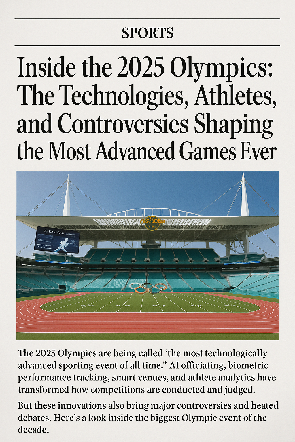 48 Inside the 2025 Olympics: The Technologies, Athletes, and Controversies Shaping the Most Advanced Games Ever