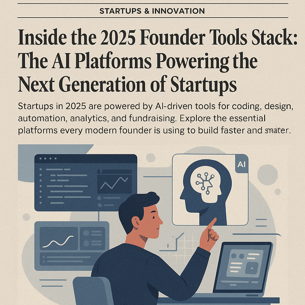 Inside the 2025 Founder Tools Stack: The AI Platforms Powering the Next Generation of Startups