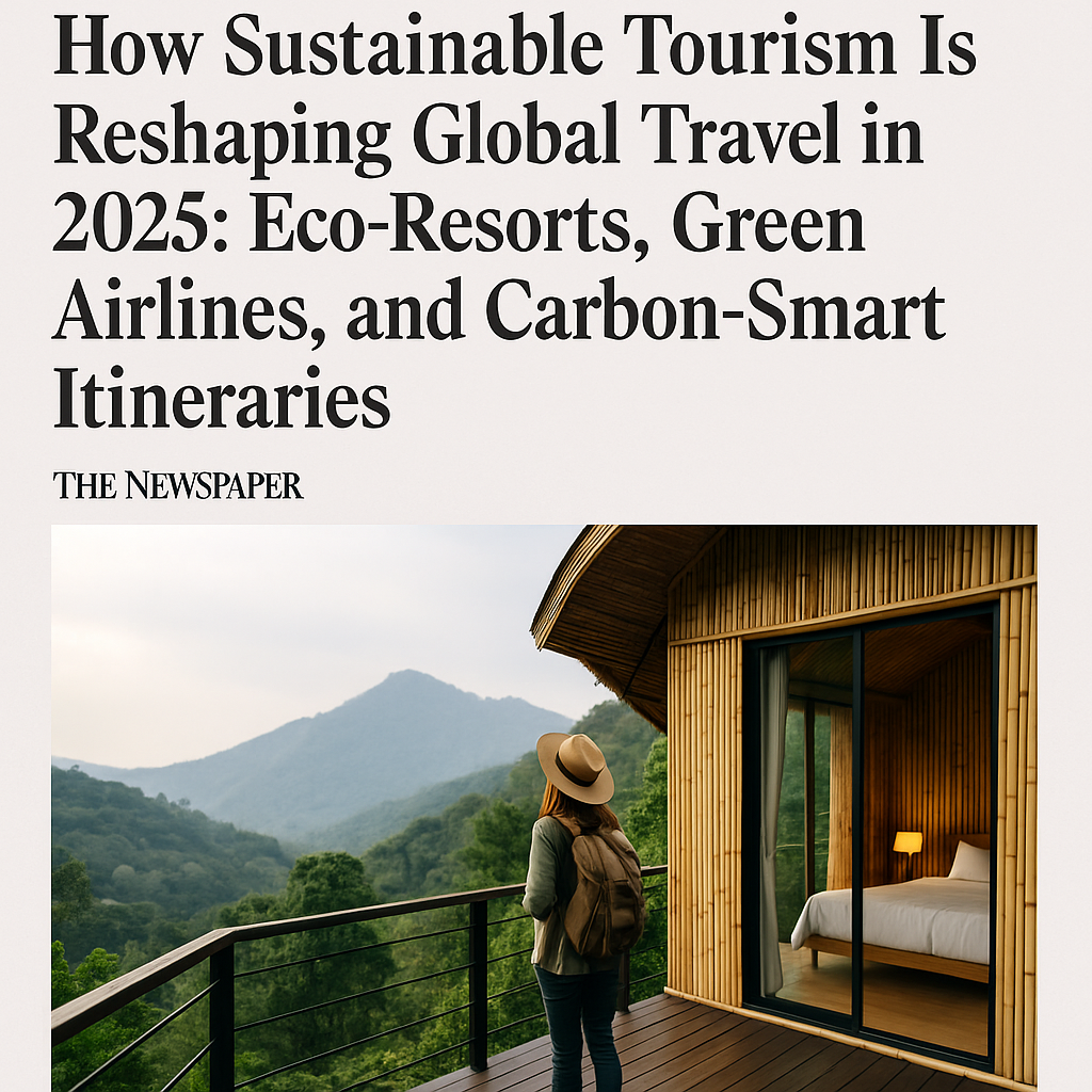 How Sustainable Tourism Is Reshaping Global Travel in 2025: Eco-Resorts, Green Airlines, and Carbon-Smart Itineraries