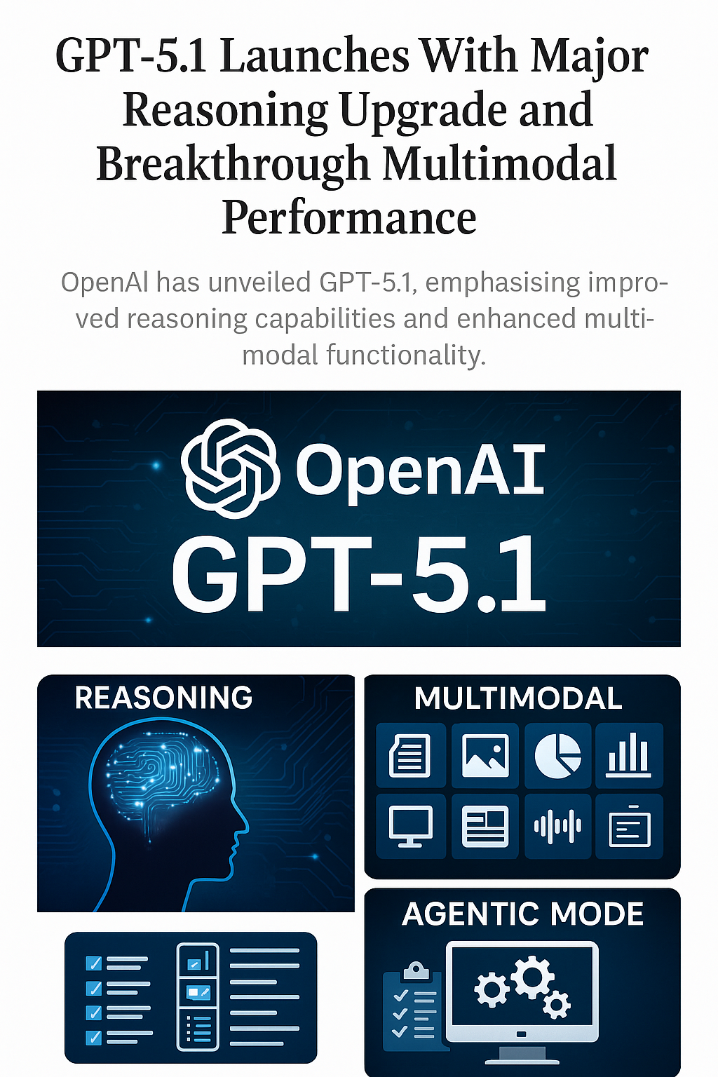 GPT-5.1 Launches With Major Reasoning Upgrade and Breakthrough Multimodal Performance
